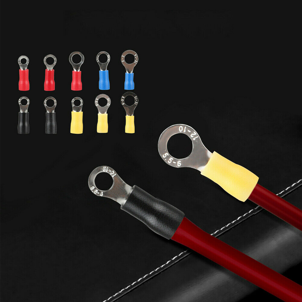 102PCS Insulated Electrical Wires Splice Terminal Spade/Crimp/Ring Connector Kit