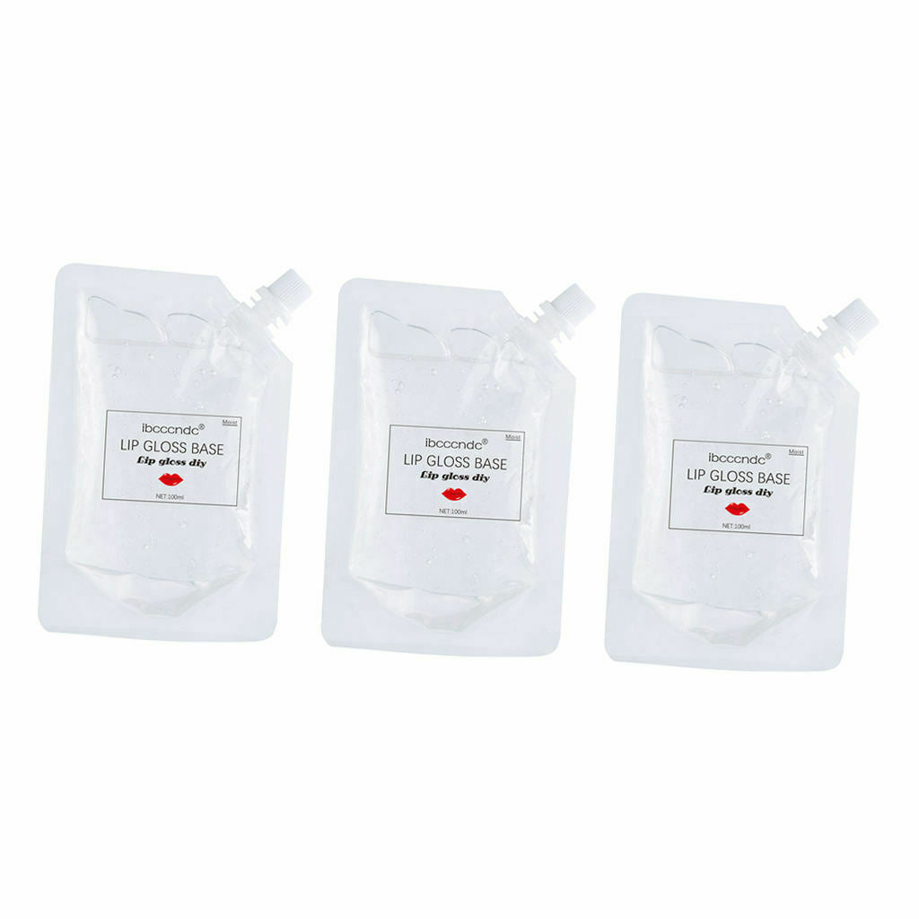 Set of 3 100ml Cosmetics Lip Gloss Base Moisturizing Lipstick Making Gel