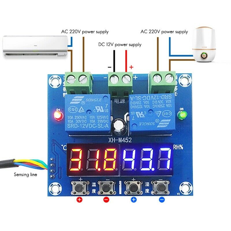 XH-M452 Control Module Digital Display High-Precision Dual-Output Automatic V6F2