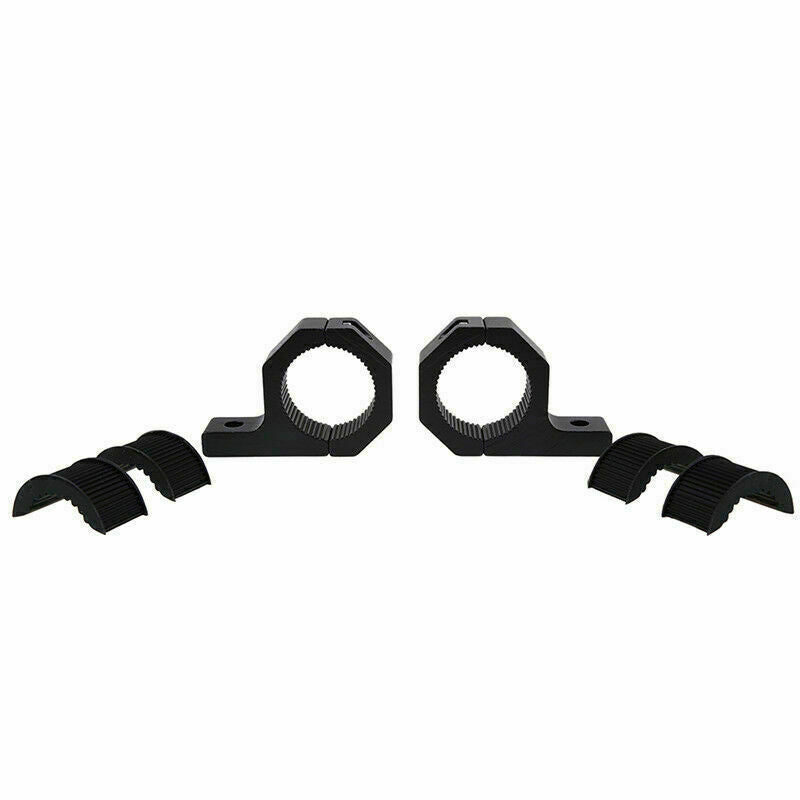 2PCS Mounting Bracket Clamps Black Aluum Spray-Paint Process For 28~32mm Bar
