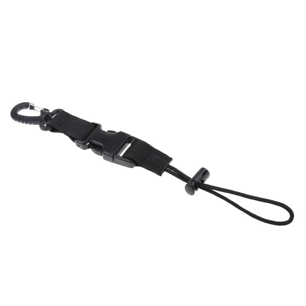 Heavy Duty Scuba Diving Webbing Lanyard Holder Strap & Quick Release Buckle
