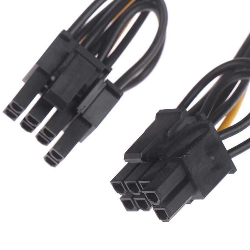 2pcs 15pin SATA Cable Male to 8pin(6+2) PCI-E Power Cable 20cm for Graphi.l8