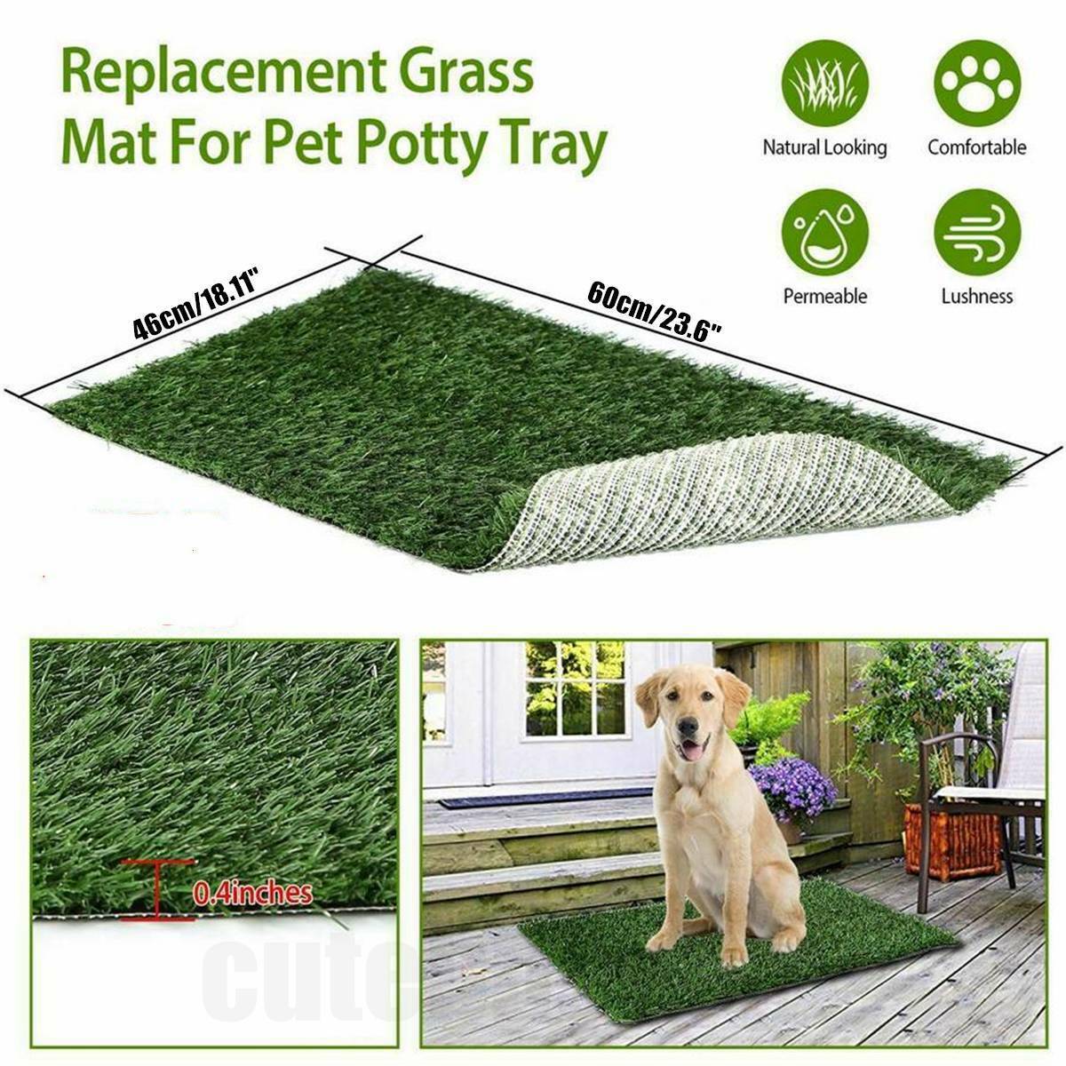 Replacement for Artificial Turf Pet Potty Toilet Training Replacement Grass Pad