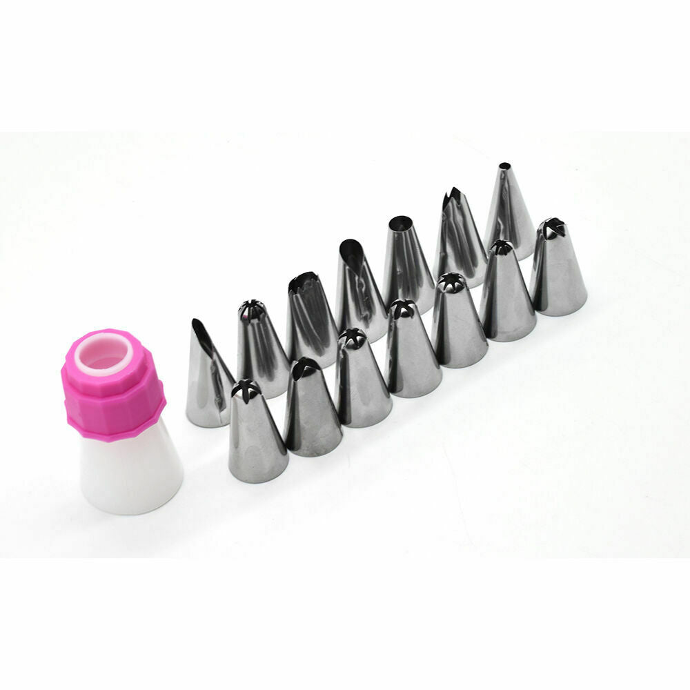 15pcs Cake Decorating Nozzles Tips Set Pastry Cupcake Icing Piping