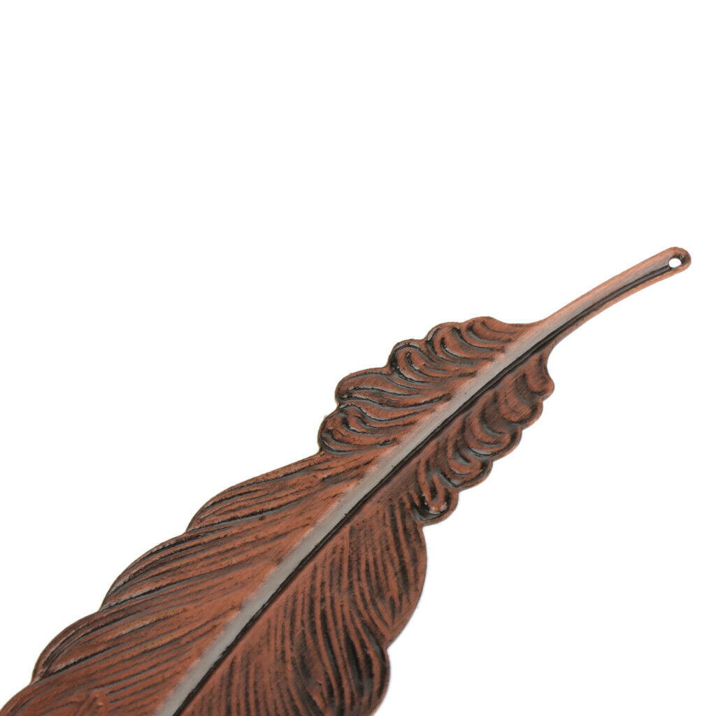 Metal Feather Creative Ultra-thin Bookmarks Stationery Office Supplies Copper