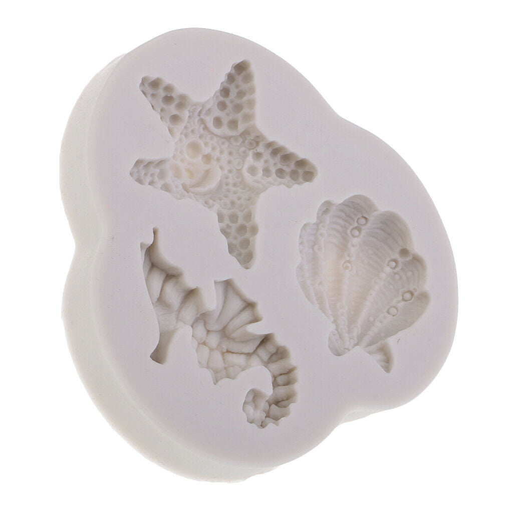 Sea Shell Mold Chocolate Silicone Mold Fondant Cake Decor Mold DIY