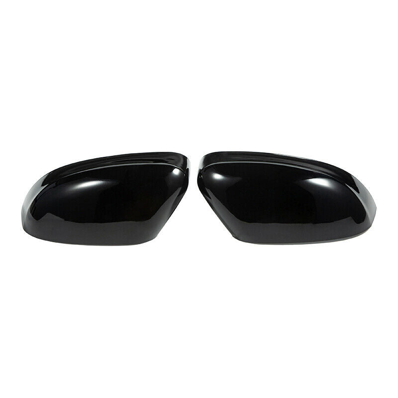 For Ford Focus MK2 MK3 Sedan Pair Rear View Mirror Cover Cap Trim Gloss Black
