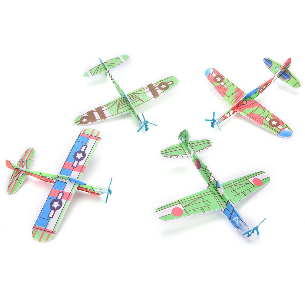12X/Set Foam Glider Prop Flying Gliders Plane Aeroplane Children DIY To.l8