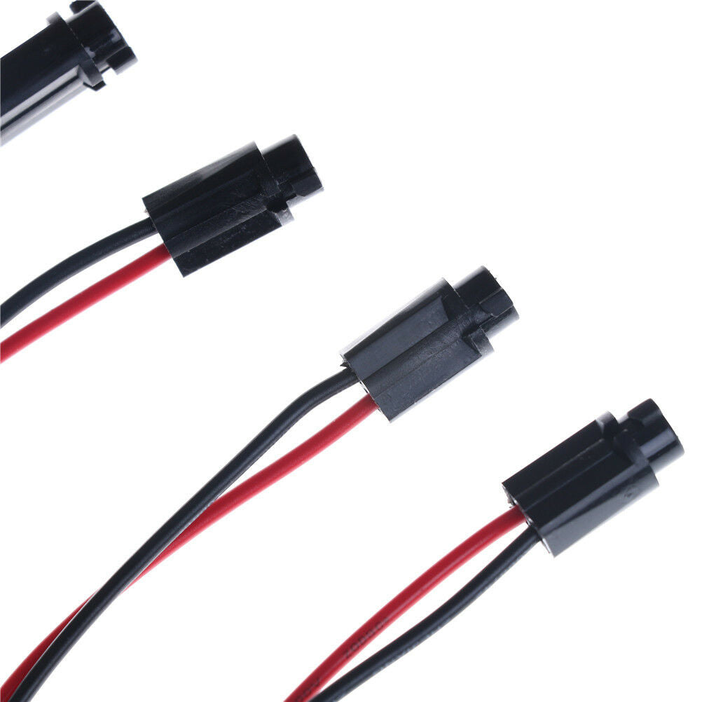5PCS T5 Wired Dashboard Gauge LED Light Lamp Bulb Socket Holder for Auto C.l8