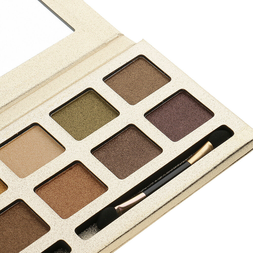 12 Color Waterproof Warm Glitter Smokey Eyeshadow Makeup Palette Shimmer NT3