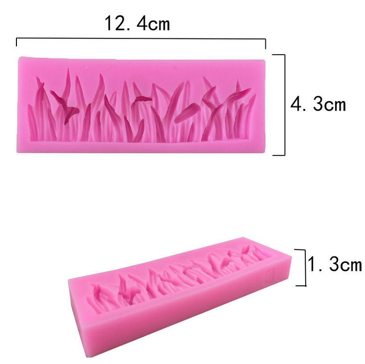 Grass Shape Cake Decorative Silicone Mold Fondant Cake Baking Mould Candy tool