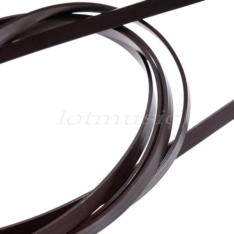 2 Pcs Guitar Binding Purfling 2mm and 6mm Width Luthier Supplies Coffee ABS
