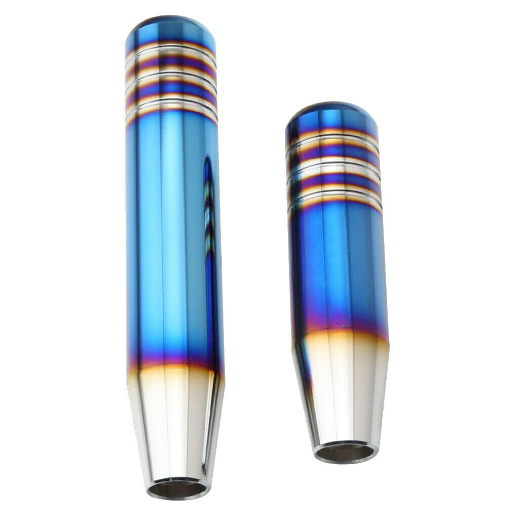 18cm Auto Shift Knob Long Semi-burnt Blue Aluminium Smooths Gear Shifter Head