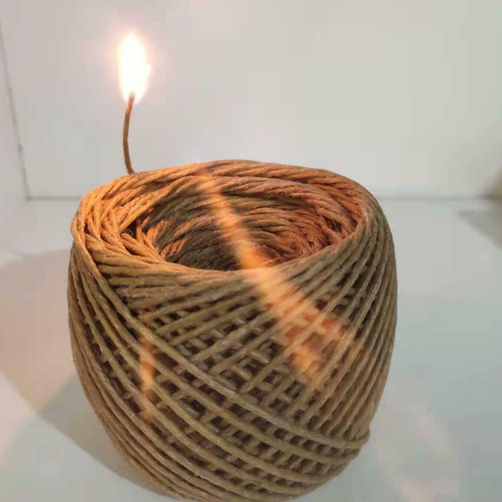 200ft Premium Hempwick Candle   Handmade with Beeswax Coating Craft Rope