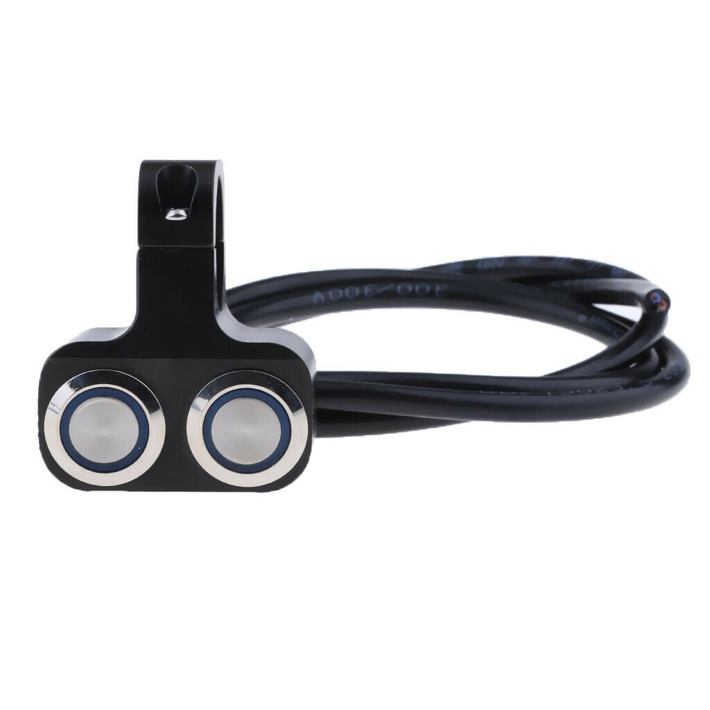 25mm/1" Motorcycle Handlebar Headlight ON/OFF Switch with Indicator