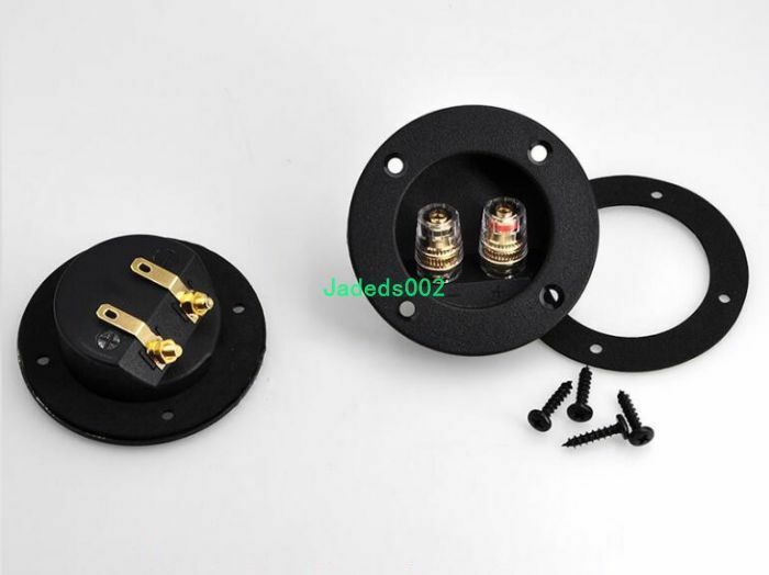 2pcs 2-way Speaker Copper terminal Audio accessories Wiring board Junction Box