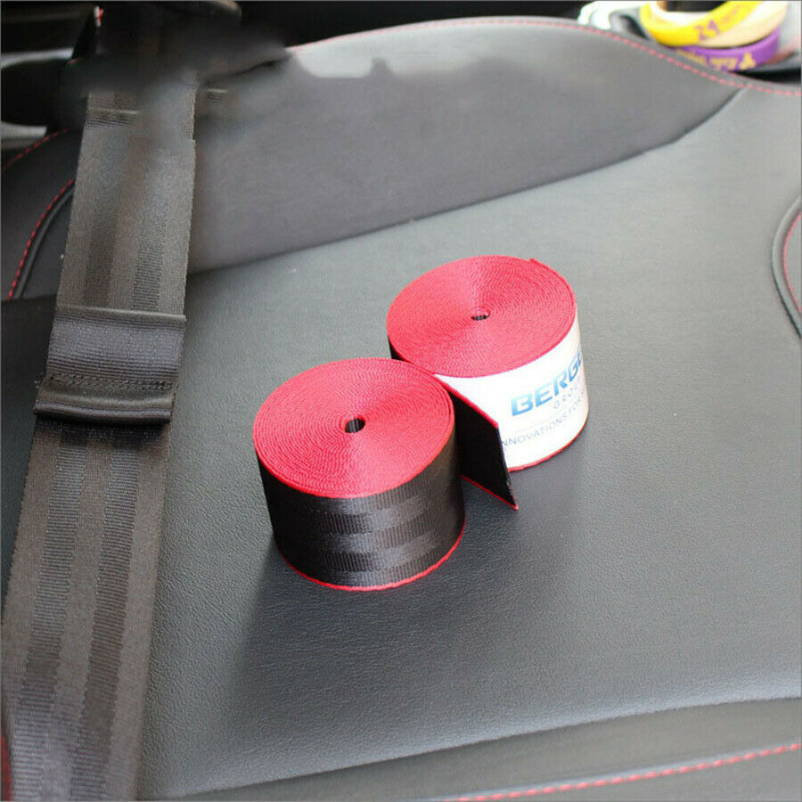 New 4.8cm Roll Seat Belt Webbing Strap Mix Color Car Seat Safety Fashion Ribbon