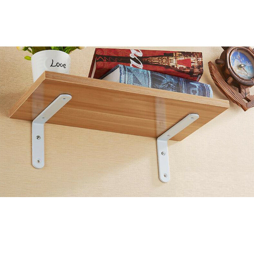 Pair Heavy Duty Wall Shelf Bracket Shelves Support Shelf Holder Supporter M
