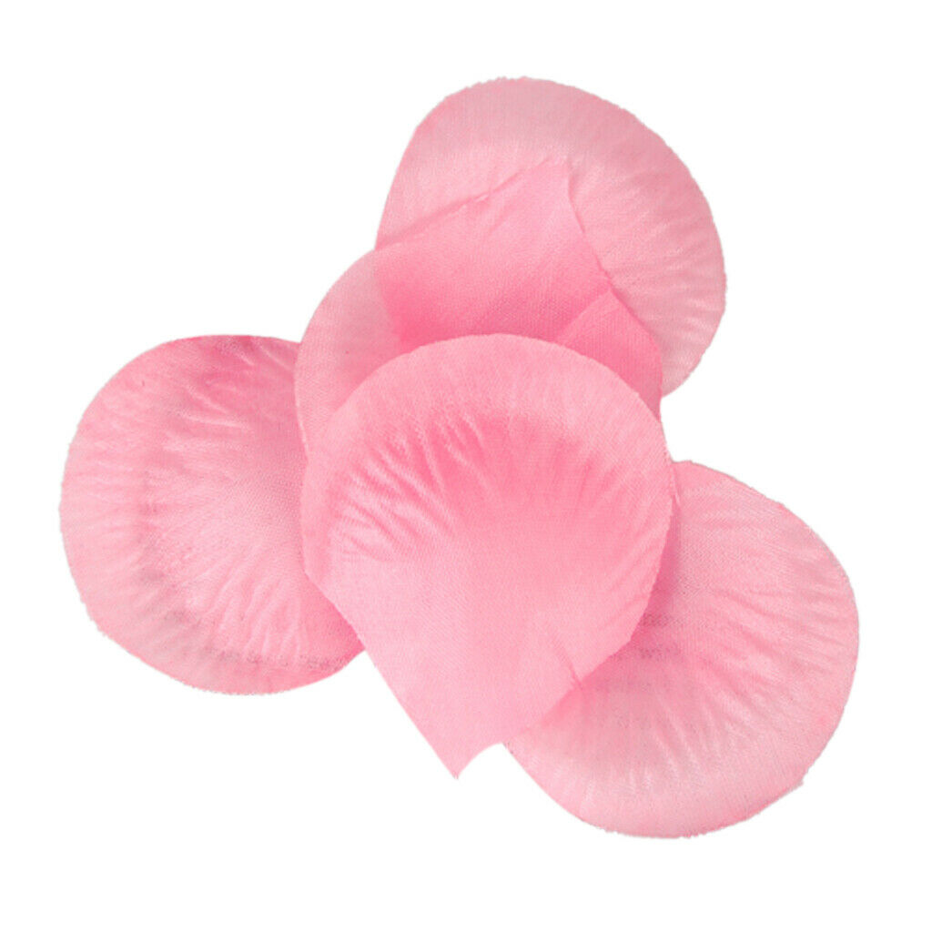 300pcs Silk Rose Petals Wedding Decoration Flowers - Pink