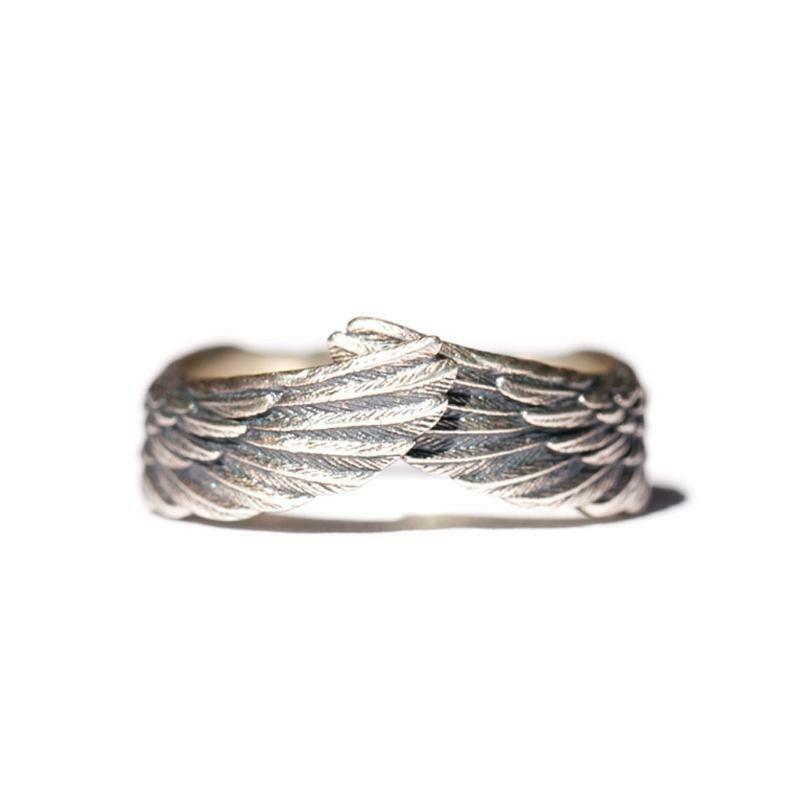 Angel Wing Knuckles Rings Open for Women Girls Teens Charm Gifts Fashion Jewelry
