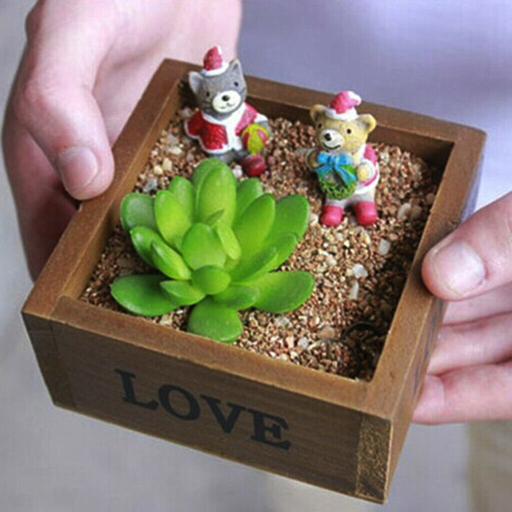 Retro Wooden Box Storage for Jewellery Essence Oil Bottles Gift Plant Holder