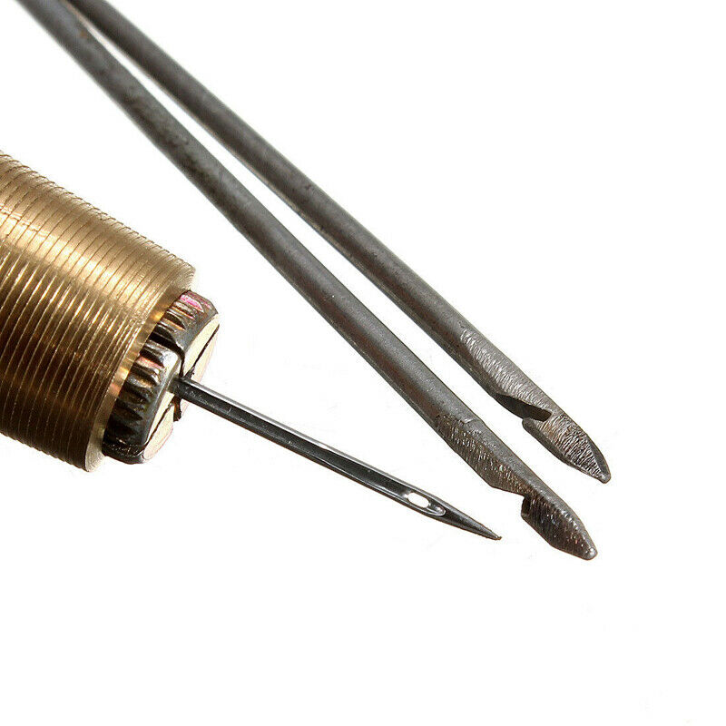 Leather Tent Canvas Sewing Awl Hand Stitcher Taper Leathercraft Needle Kit