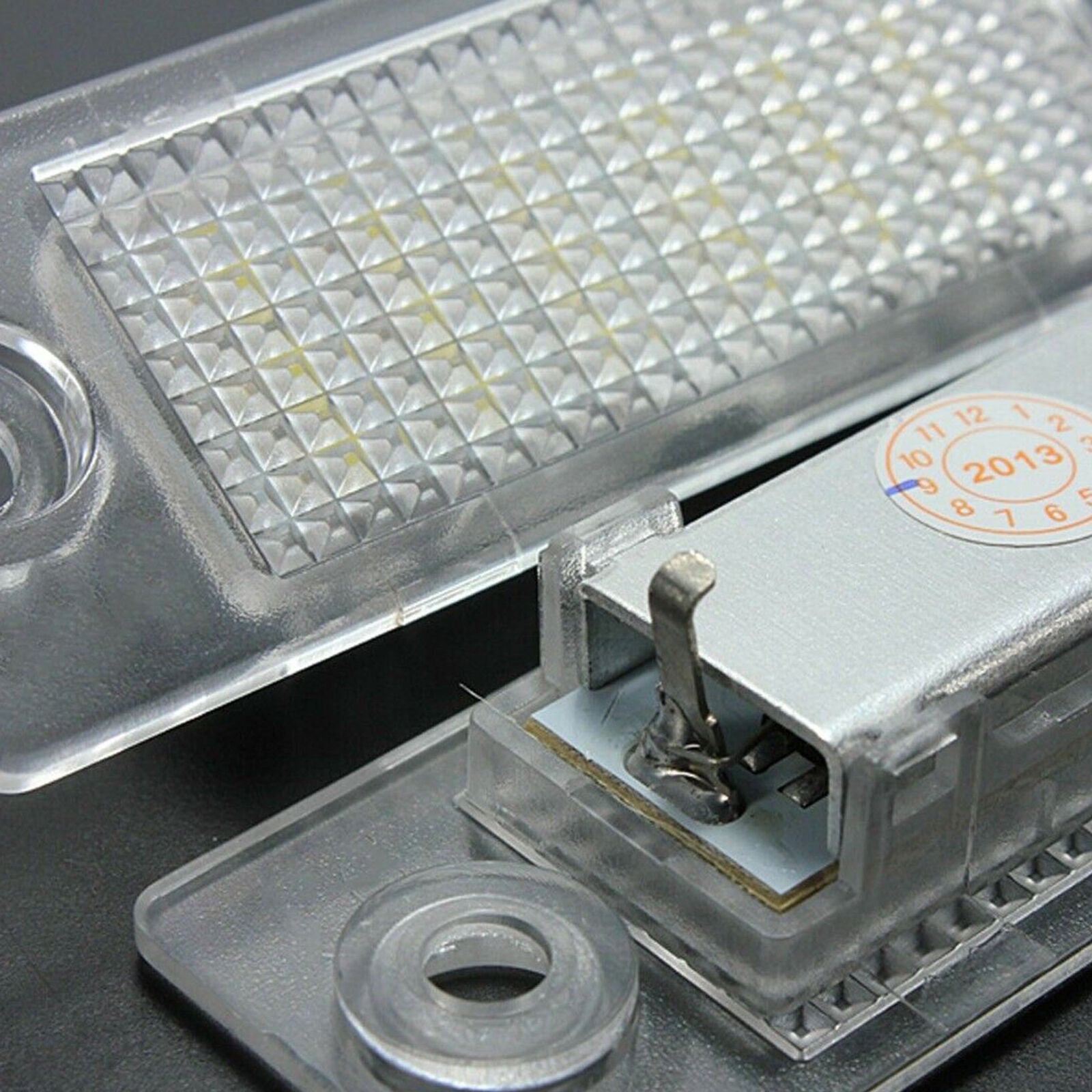 Pair LED Rear License Number Plate Light VW Touran Golf Passat Jetta Caddy T5
