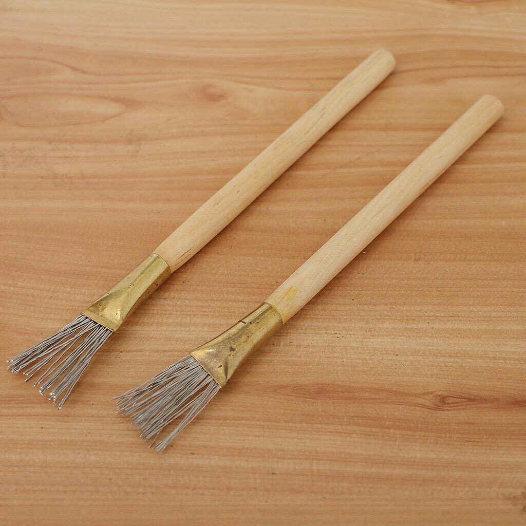 2pcs Handmade Art Tools Accessories Steel Wire Brush / Scraper With