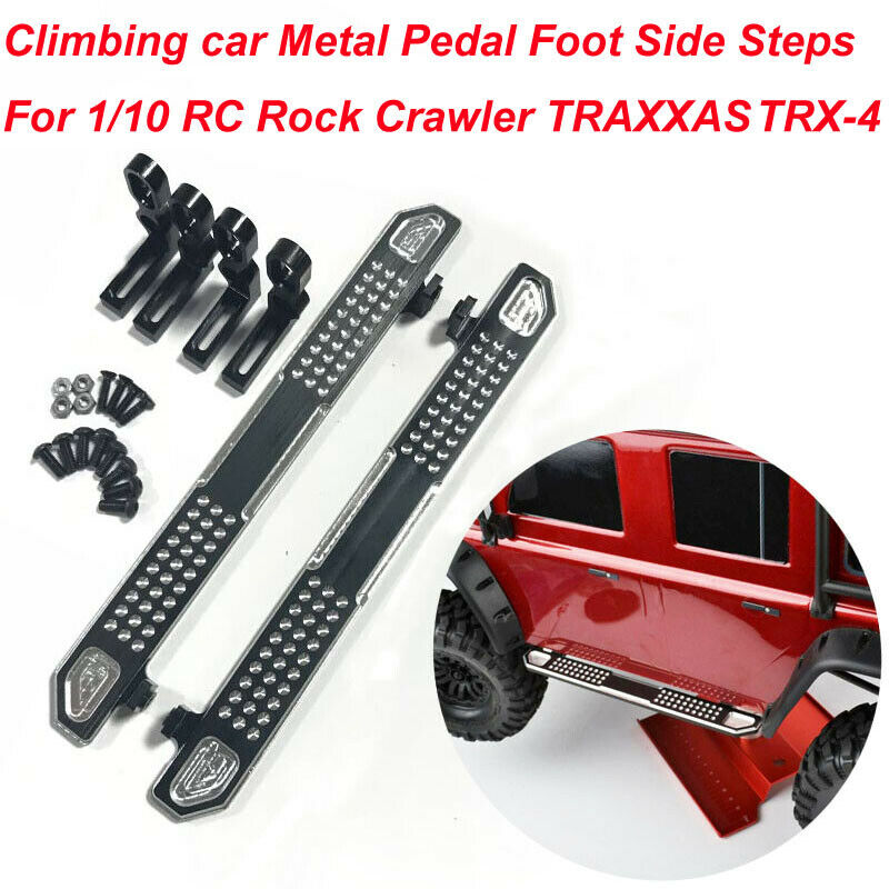Climbing car Metal Pedal Foot Side Steps For 1/10 RC Rock Crawler TRAXXAS TRX-4