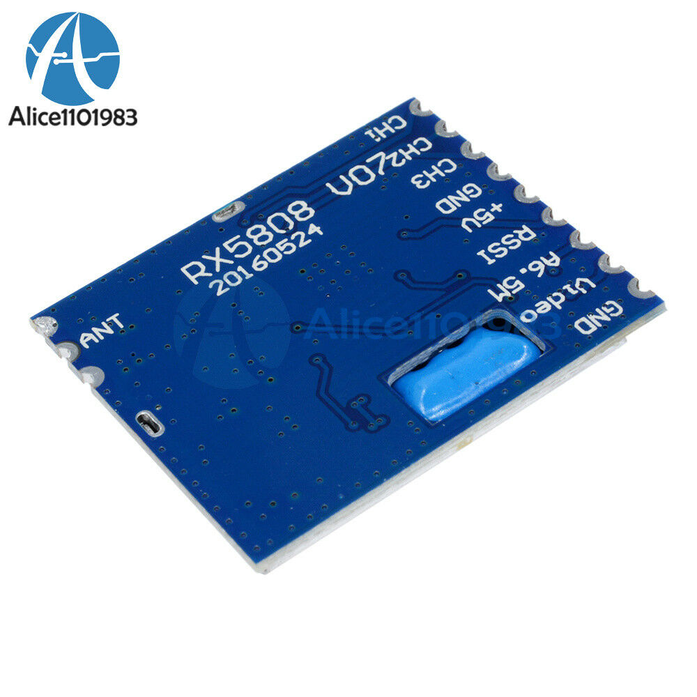 5.8GHz RX5808 -90dBm AV FM Wireless Audio Video Receiver Module