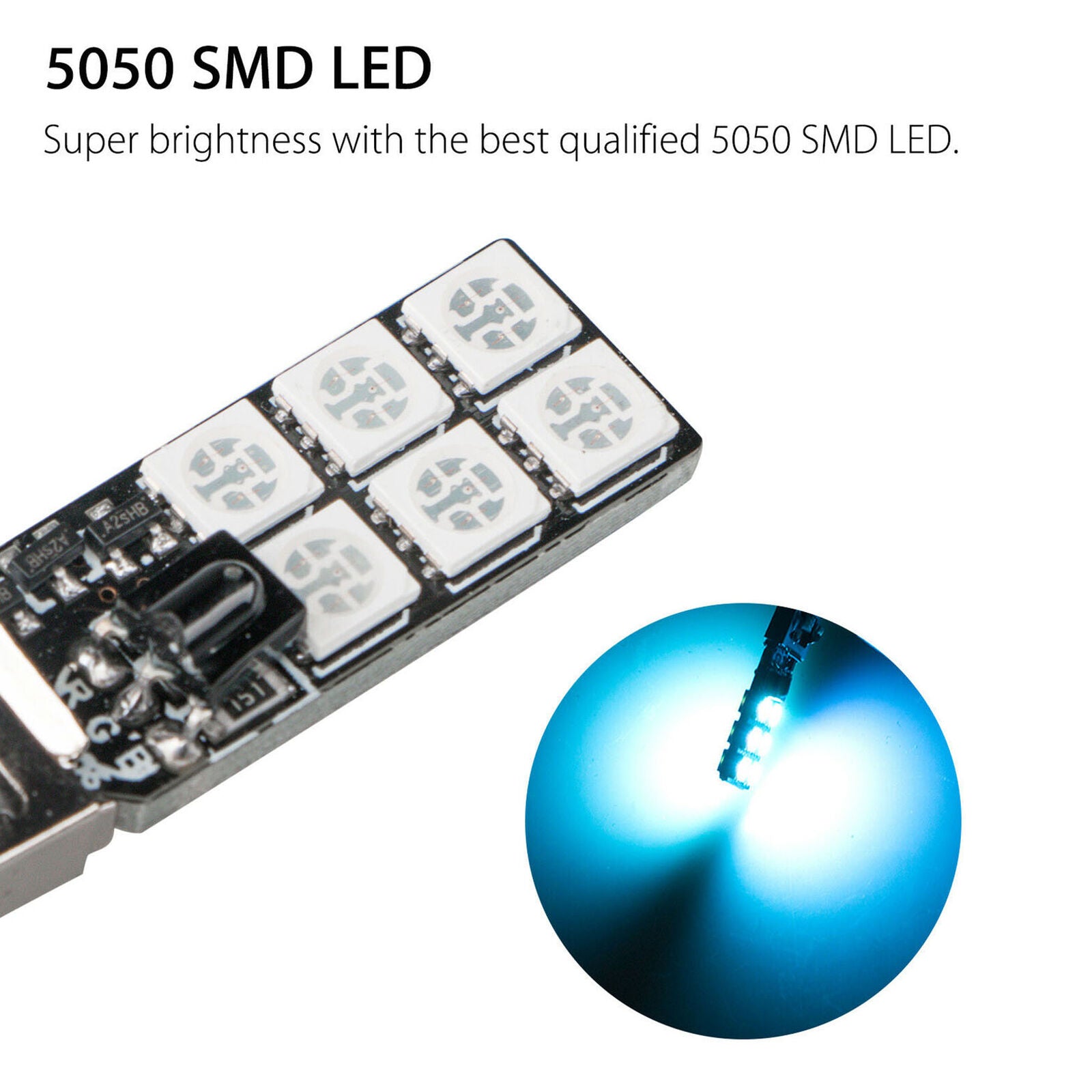 2x H3 5050 RGB LED 12SMD Auto Car Headlight Fog Light Lamp Bulb + Remote Control