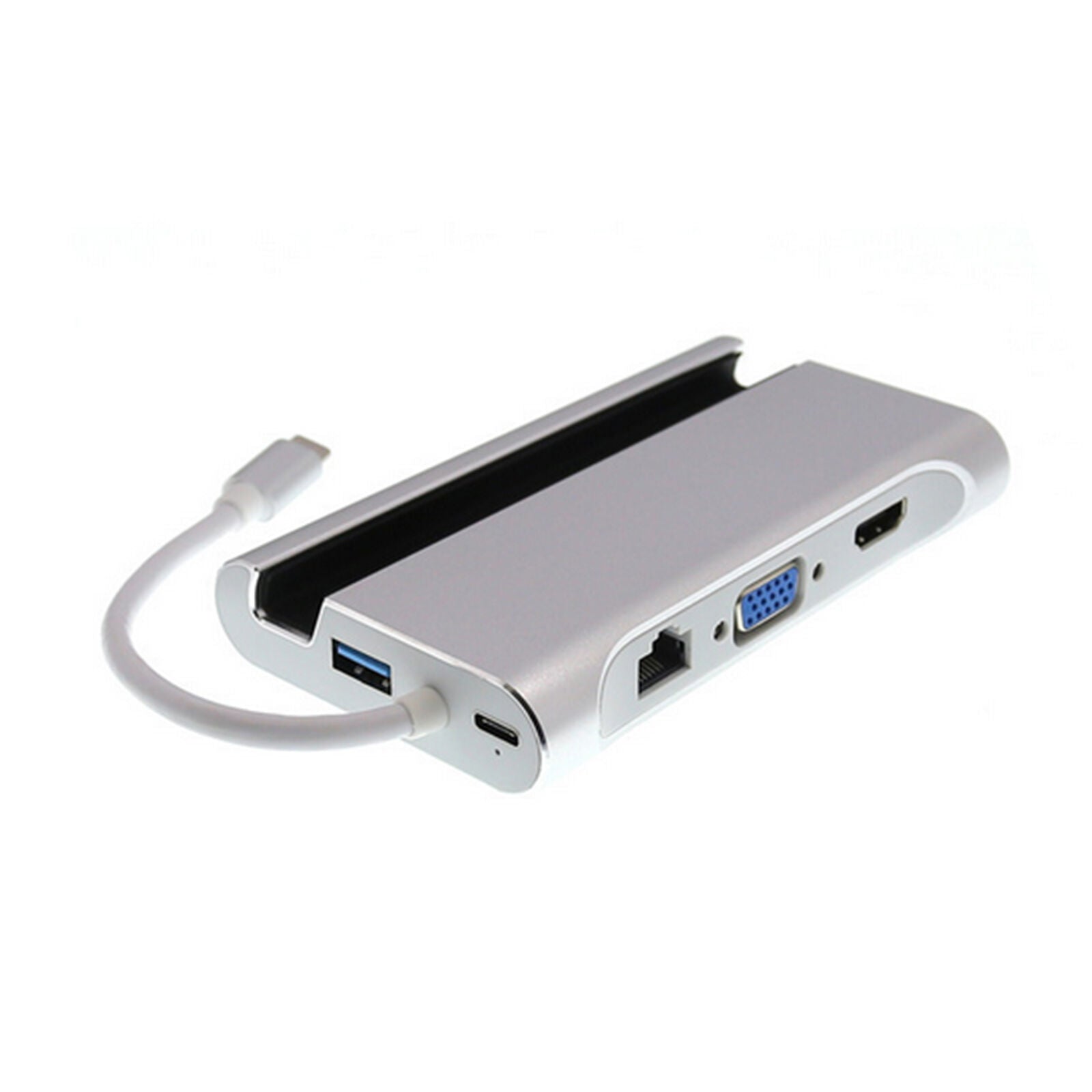 Hub adattatore di ricarica QHND Ethernet USB 3.1 Port C Type