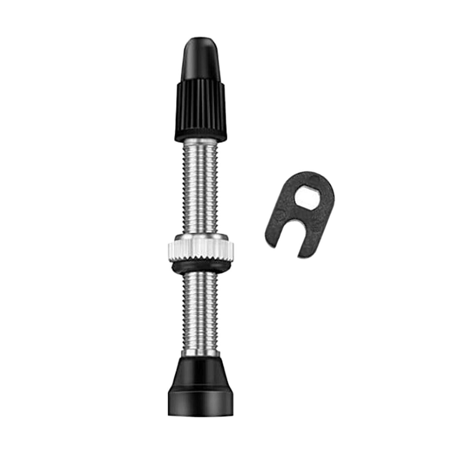 6Pcs 40mm Presta Valve Stem Kit Bike with Valve Core Remover Tool Repair