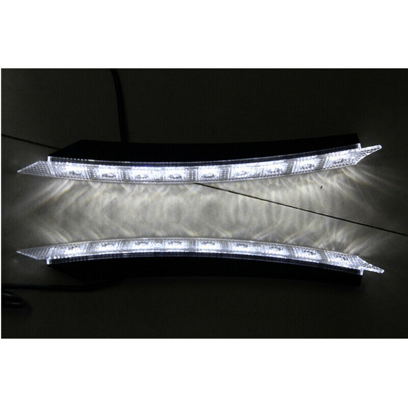 2PCS Car SUV 9 LED Daytime Running Lights Flashing Lamp Strip with Turn Signal