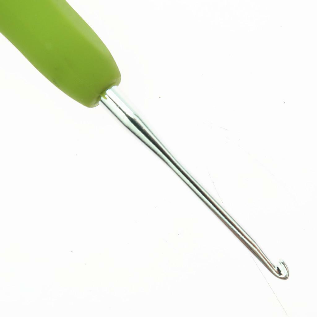 3Pcs Aluminum Crochet Hook With Soft Grip Knitting Needles 2.0mm 2.5mm 3.0mm