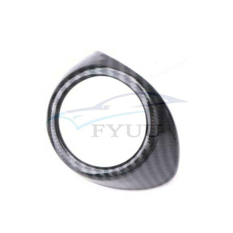 2x Carbon Fiber A Pillar Door Stereo Speaker Cover Trim For Ford Mustang 2015-18