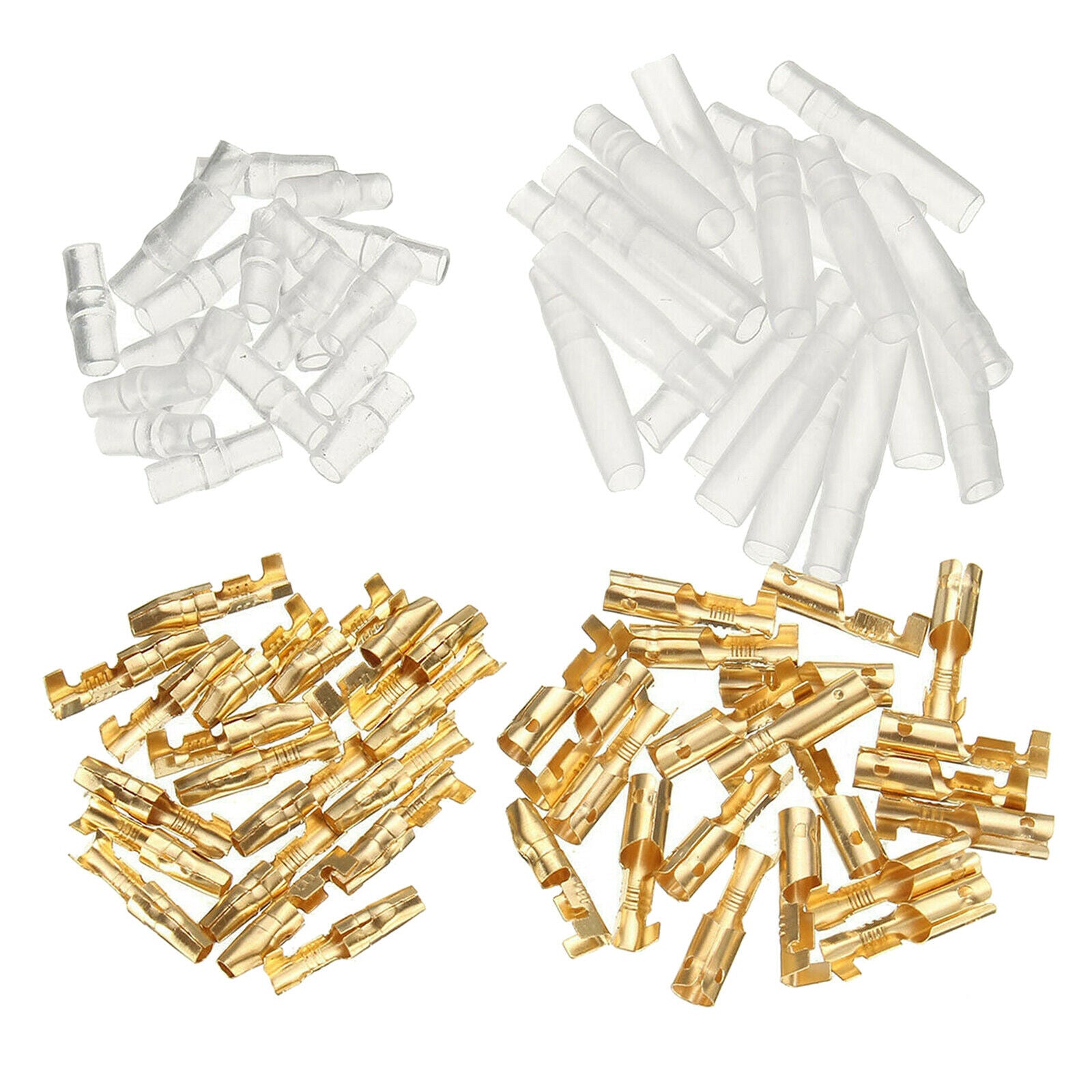 200 Pieces 4mm Motorcycle Bullet Male & Female Terminal Connector with