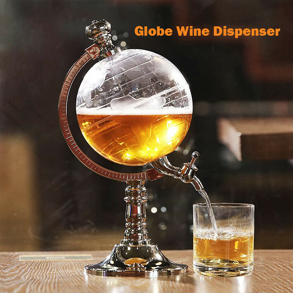 Globe Wine Decanter Dispenser Bar Beverage Drink Alcohol Liquor Beer Whiskey