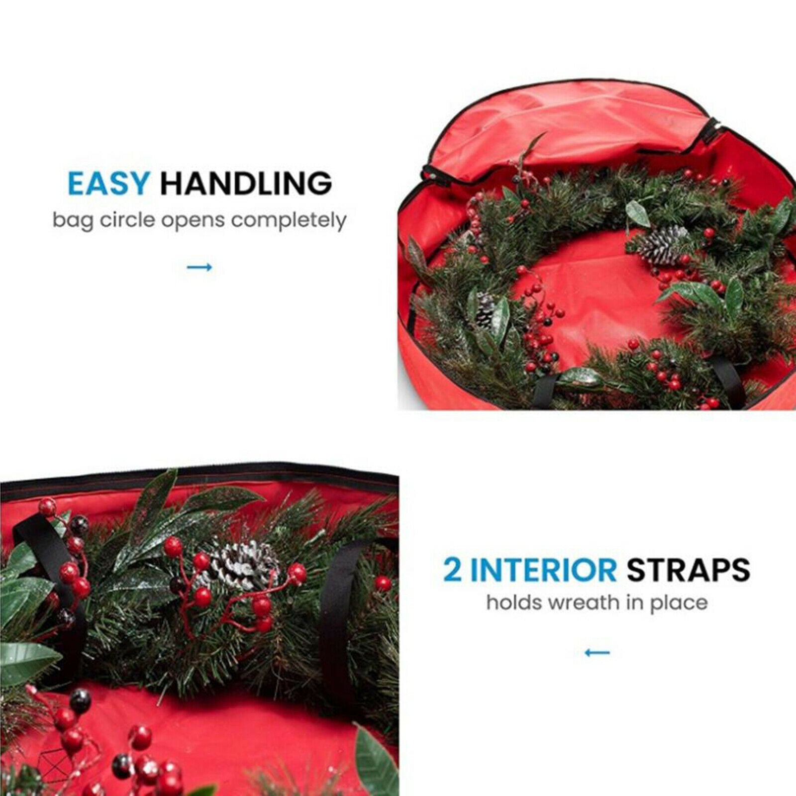 Waterproof Christmas Xmas Tree Storage Bag Extra Large Cushion Bag Red