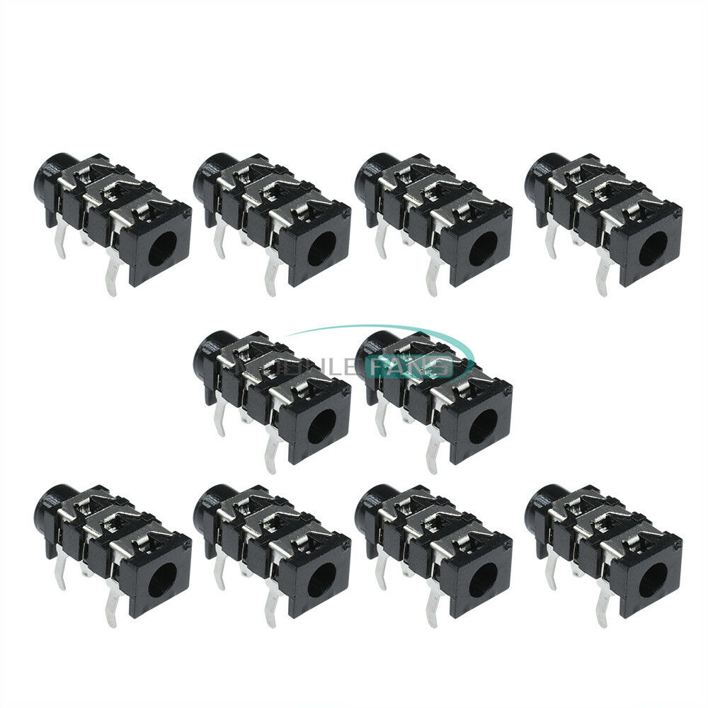 20PCS 3.5mm 5Pin Stereo Headphone Audio Jack Earphone Socket New