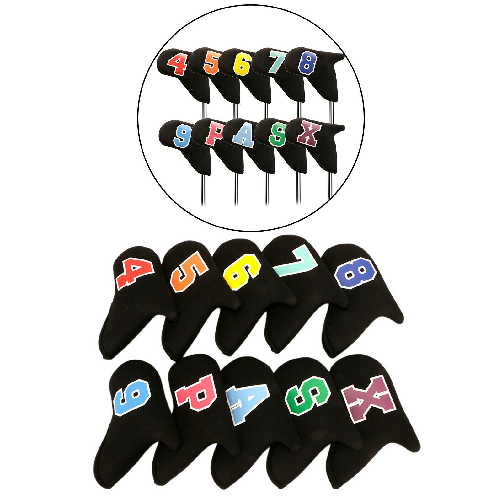Golf Club Head Covers Irons 0 Pack 8Iron Golf Hybrid Headcovers Soft Women