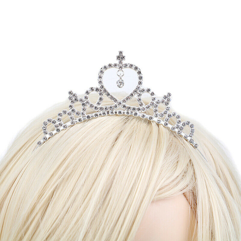 Crystal Tiara Hairband Kid Girl Bridal Princess Prom Crown Headband Hair J.l8