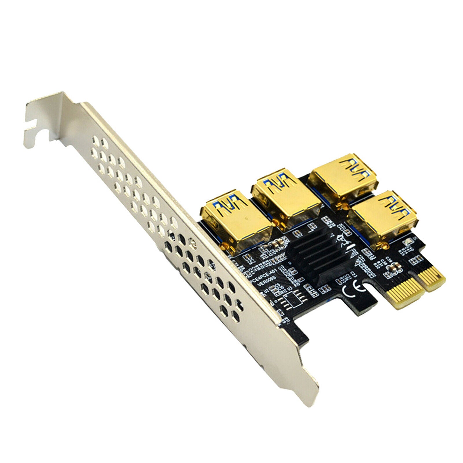 PCIe 1 to 4 PCI 16X slots Riser card PCI E 1X to external 4 PCI e
