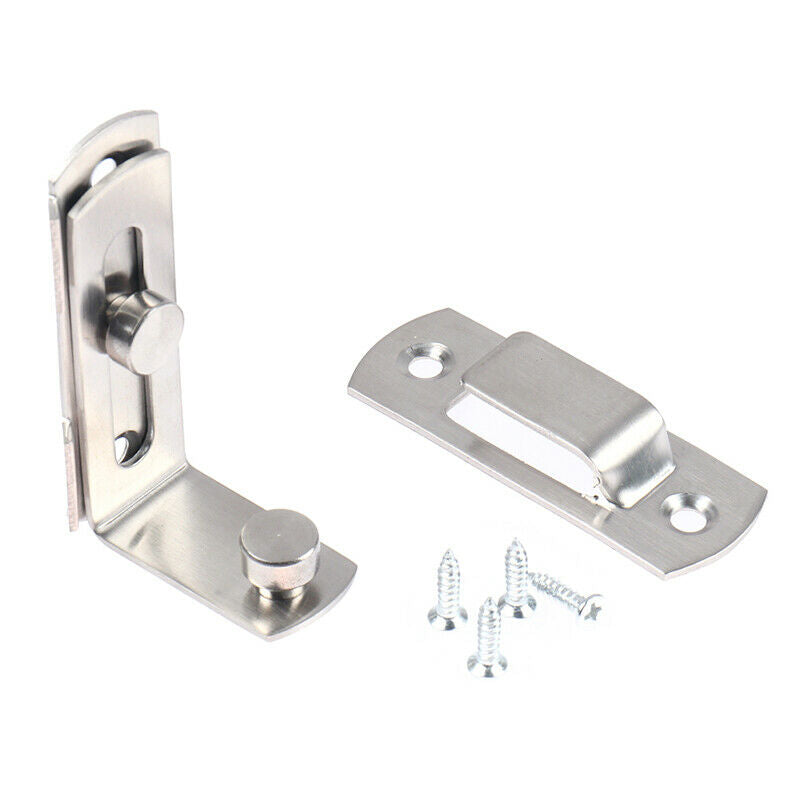 Stainless Steel 90 Degree Door Clasp Lock Shift Door Buckle Door Latch Do.l8