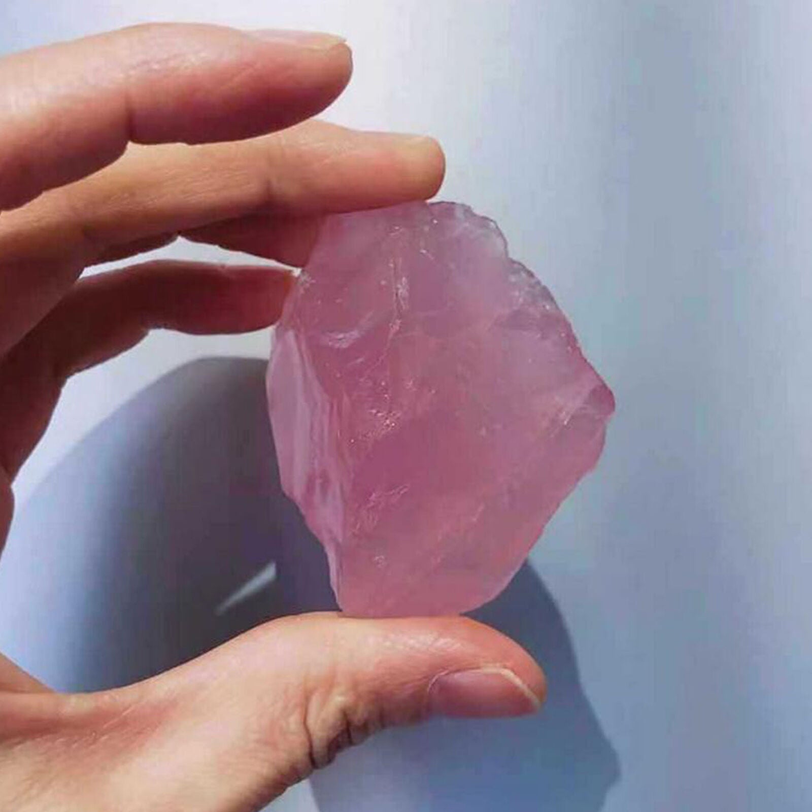 1/2 lb Large Rough Rose Quartz Pink Crystal Love Healing Raw Stone