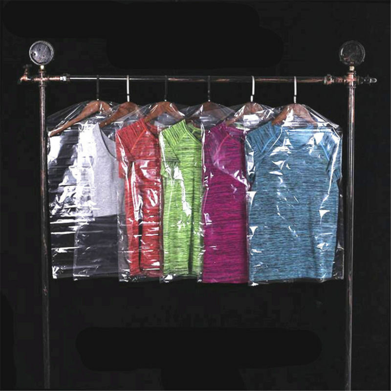 50X 60*90cm Clear Polythene Garment Covers Plastic Dry Clothes  Dust-proof Bags