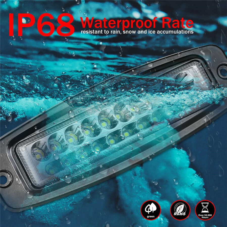 7.3 Inch 54W Dual Colors Car Off-Road 4x4 Combo LED Work Light DRL Fog Light Bar