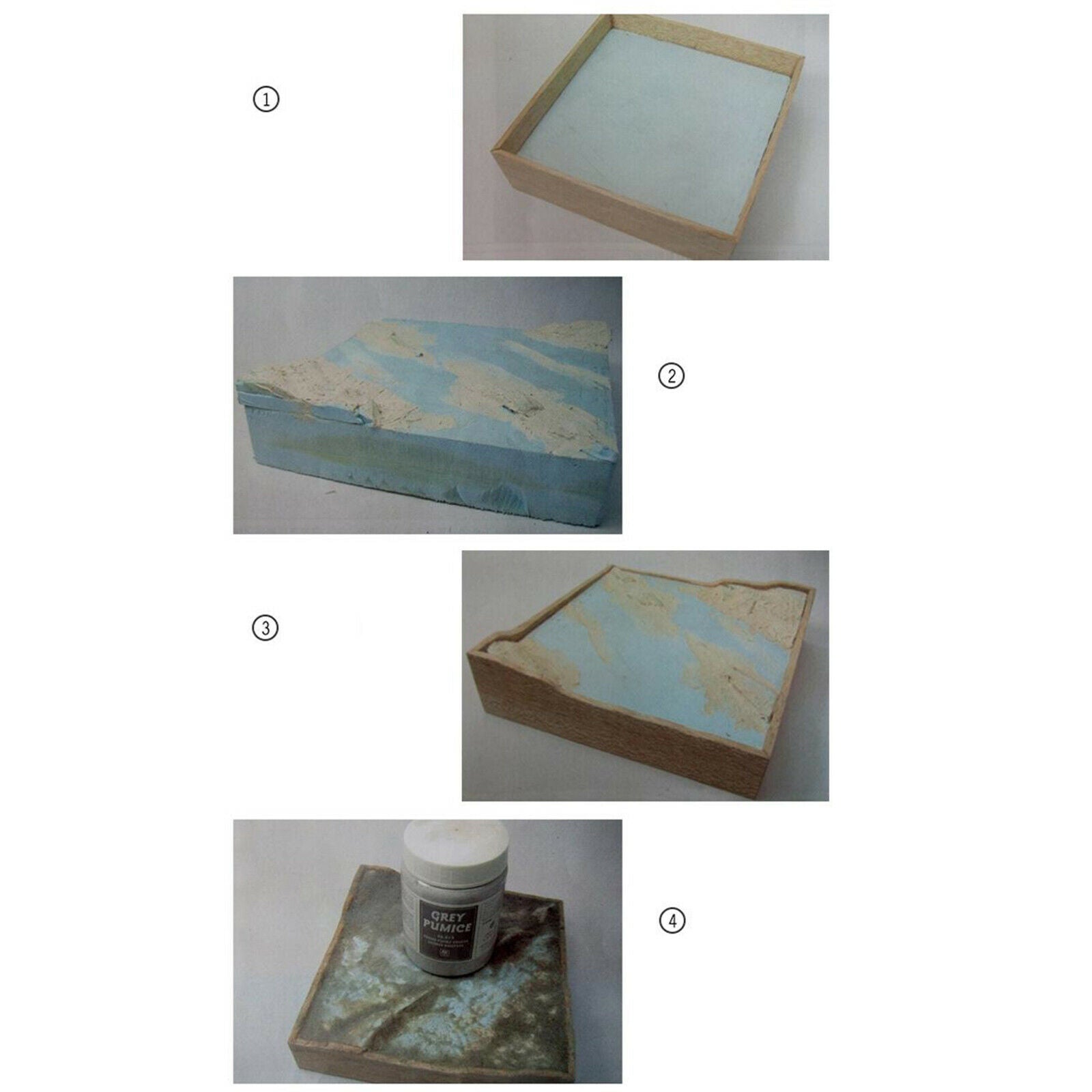 5X 5Pc Foam Slab Sheet 30x20x2cm DIY Material Rocks Mountains Landscape Kits
