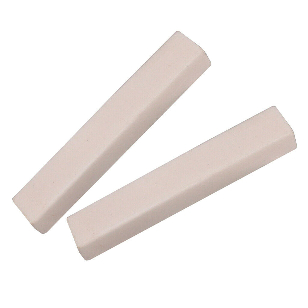 2pc DIY Hard Bone Blank Nut for Banjo Ukulele Acoustic Guitar