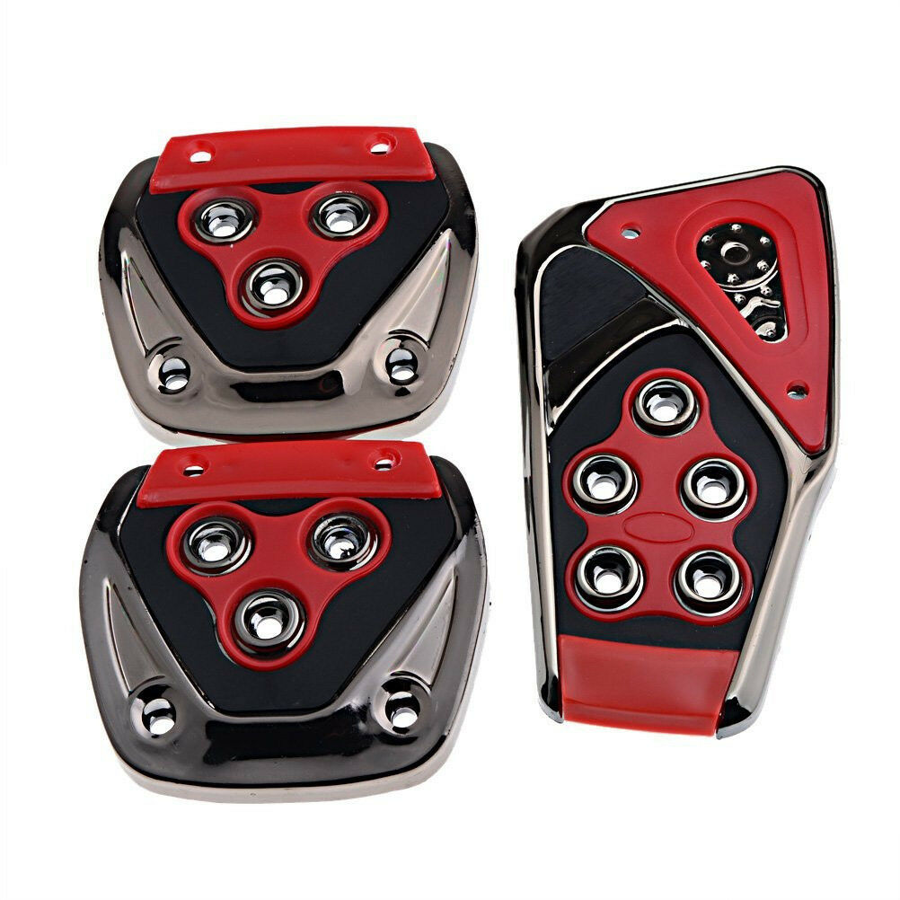 3Pcs Non-Slip Manual Car SUV Gas Clutch Brake Accelerator Foot Pedal Treadle Pad